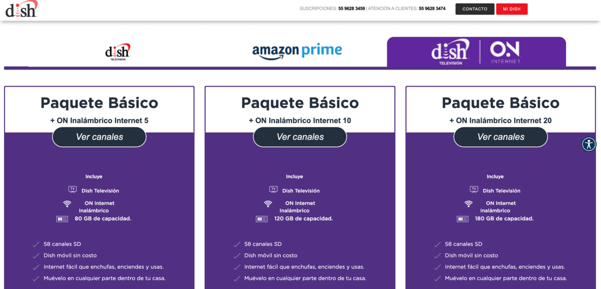 Dish Internet y sus paquetes