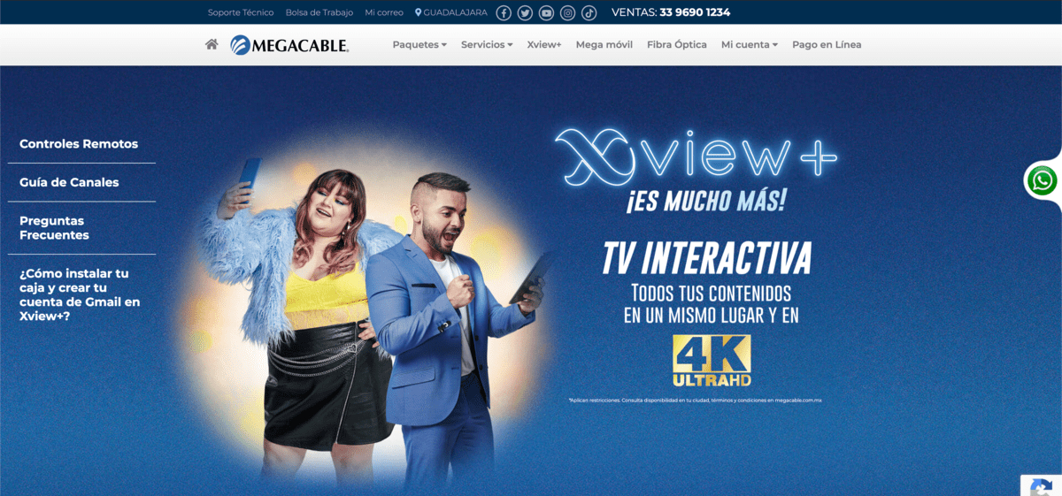 Decodificador Megacable Xview