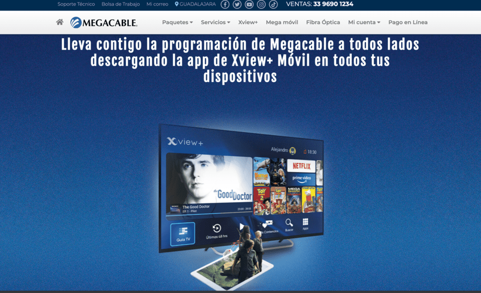 Precio del decodificador Megacable Xview